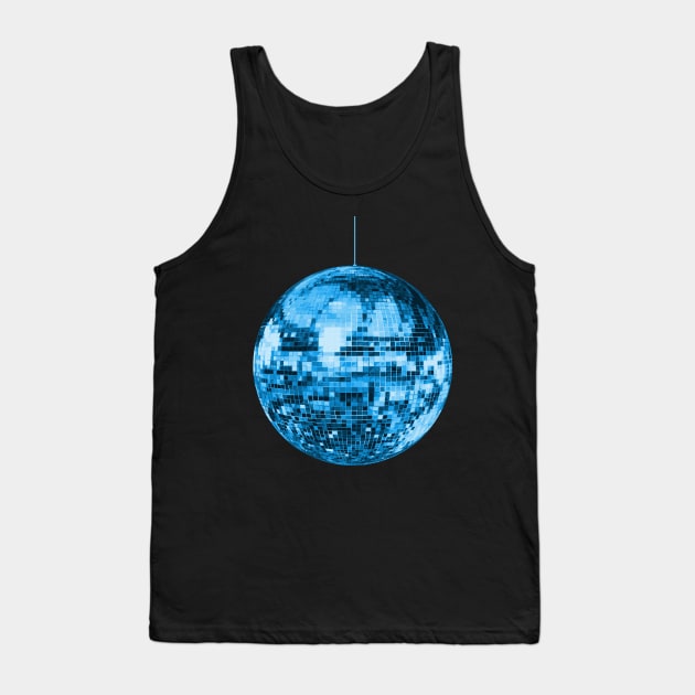 1970s Blue Disco Ball Tank Top by Art by Deborah Camp